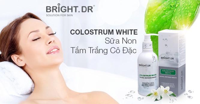 Colostrum White Bright.Dr Doctors giúp tăng cường dưỡng ẩm cho da, làm mờ vết thâm và nếp nhăn, chống lão hóa da hiệu quả.
