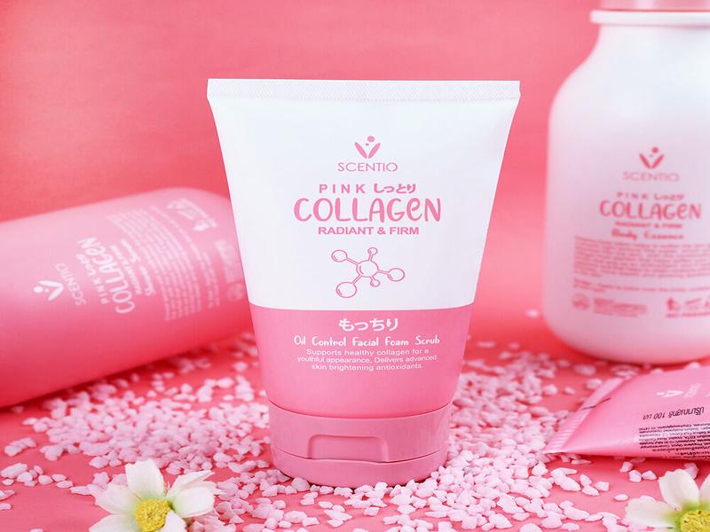 Sữa rửa mặt cho kiểm soát nhờn Beauty Buffet Scentio Pink Collagen