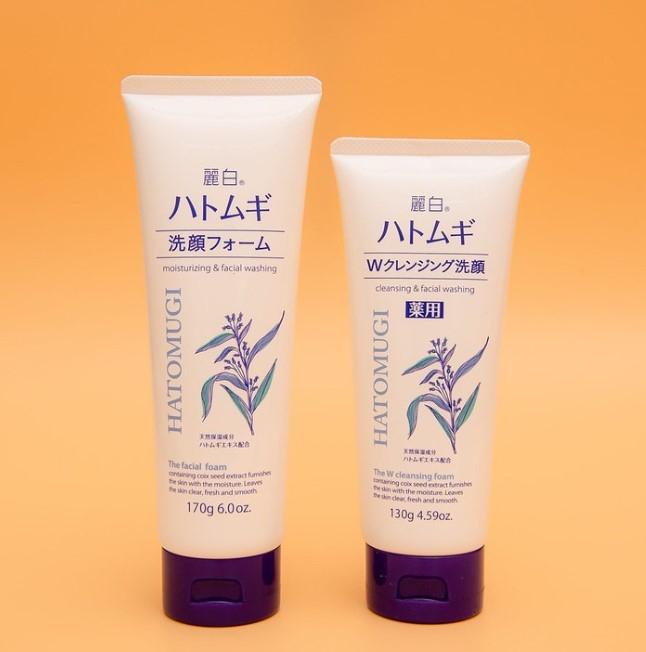 Sữa rửa mặt hạt ý dĩ Reihaku Hatomugi Naturie Cleansing & Facial Washing