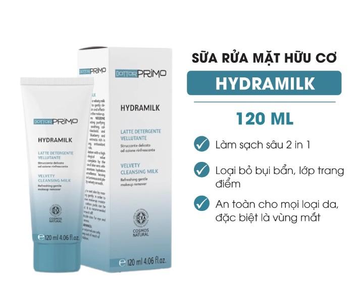 Sữa rửa mặt hữu cơ DottorPrimo Hydramilk