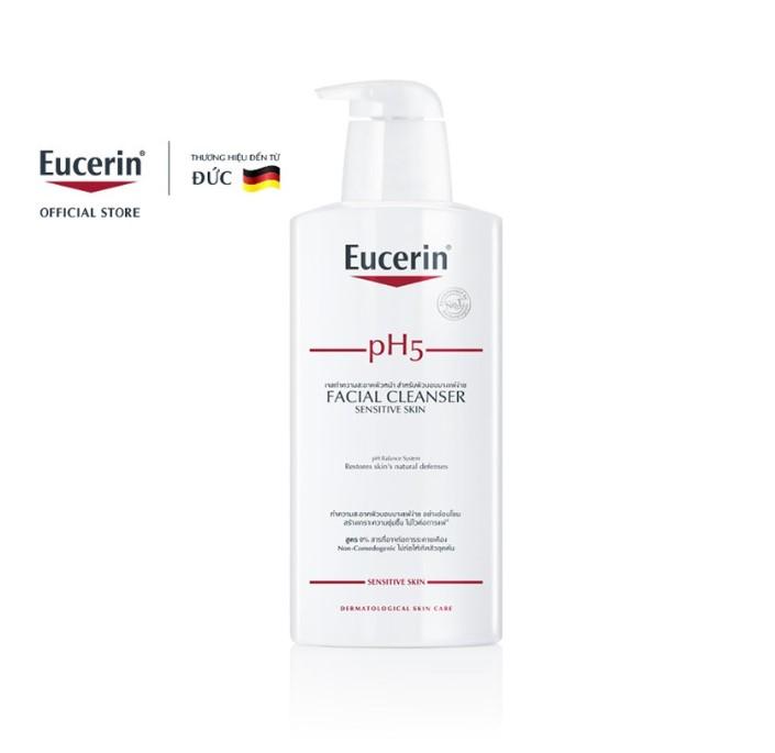 Sữa rửa mặt không gây kích ứng cho da nhạy cảm Eucerin pH5 Facial Cleanser