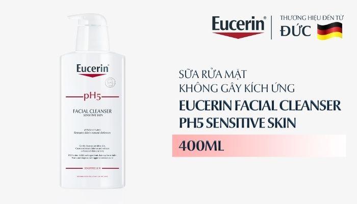 Sữa rửa mặt không gây kích ứng cho da nhạy cảm Eucerin pH5 Facial Cleanser