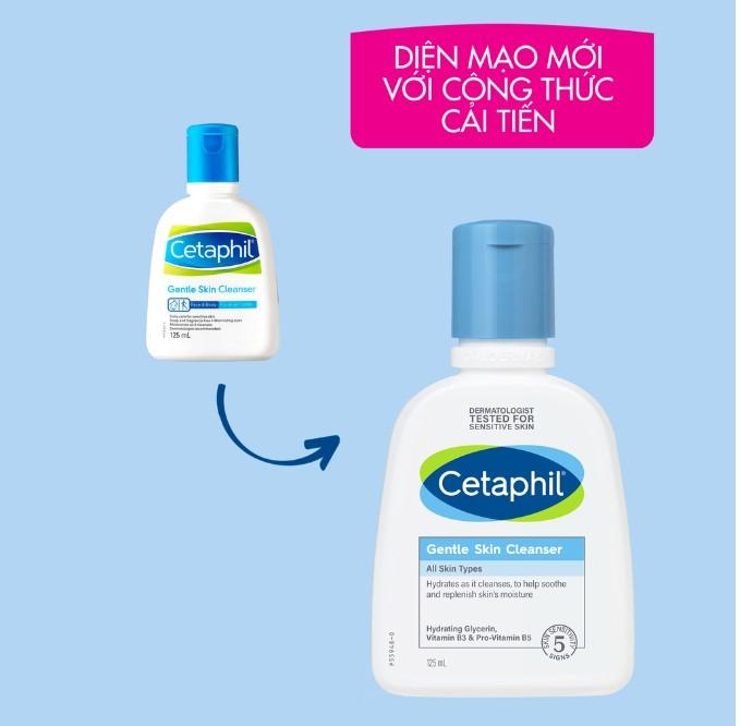 Sữa rửa mặt làm sạch dịu nhẹ không xà phòng Cetaphil Gentle Skin Cleanser