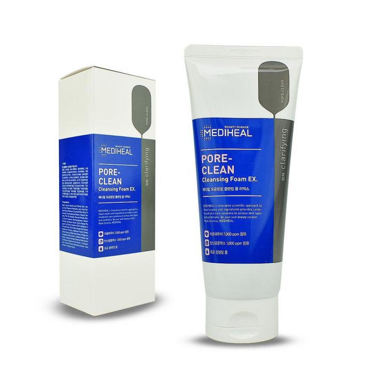 Sữa rửa mặt than hoạt tính Mediheal Pore-Clean Cleansing Foam with Charcoal Ex