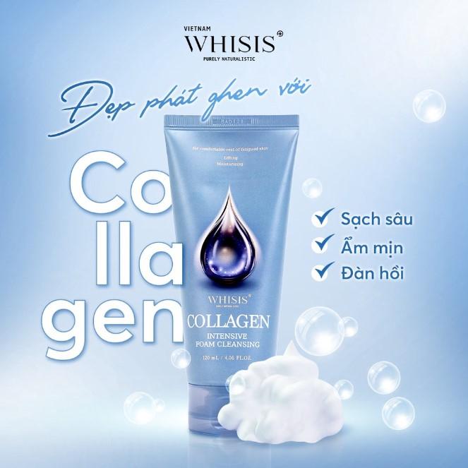 Sữa rửa mặt Whisis Collagen Intensive Foam Cleansing