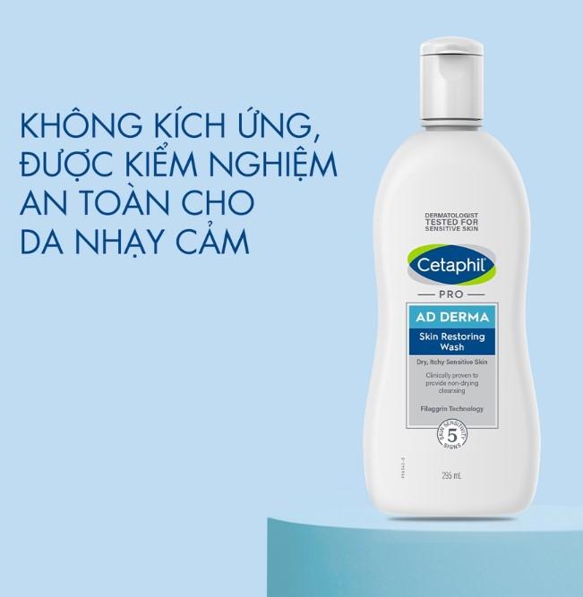 Sữa tắm Cetaphil Pro AD Derma Skin Restoring Wash