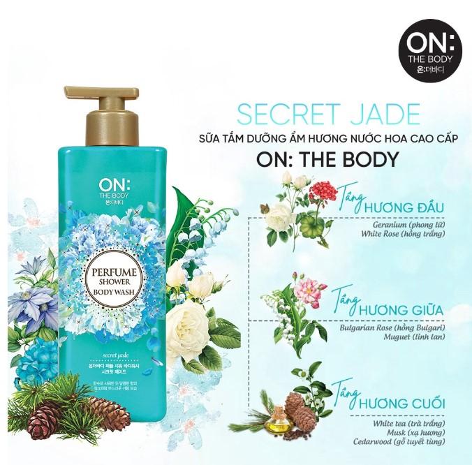Sữa tắm dưỡng ẩm hương nước hoa On: The Body Perfume Secret Jade