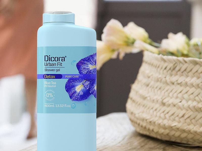 Sữa tắm dưỡng da Dicora Urban Fit Detox Pure Care Blue Tea