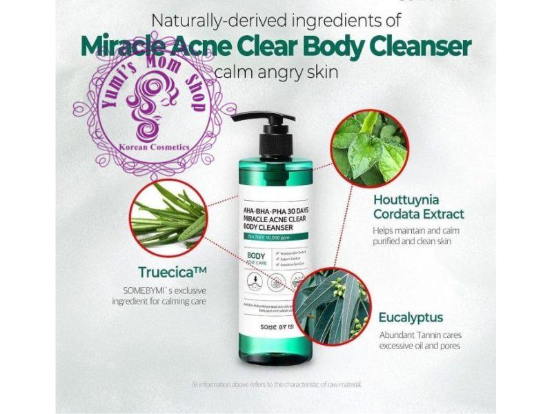 Sữa tắm giảm mụn lưng Some By Mi AHA-BHA-PHA 30 Days Miracle Acne Clear Body Cleanser