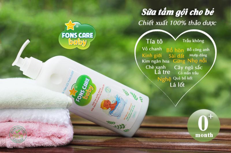 Sữa tắm thảo dược Fons Care Baby