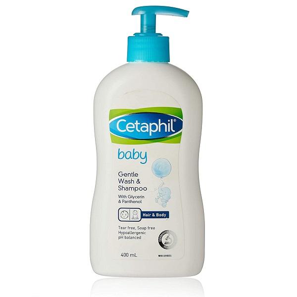 Sữa tắm gội dịu nhẹ cho bé Cetaphil Baby Gentle Wash & Shampoo 400ml