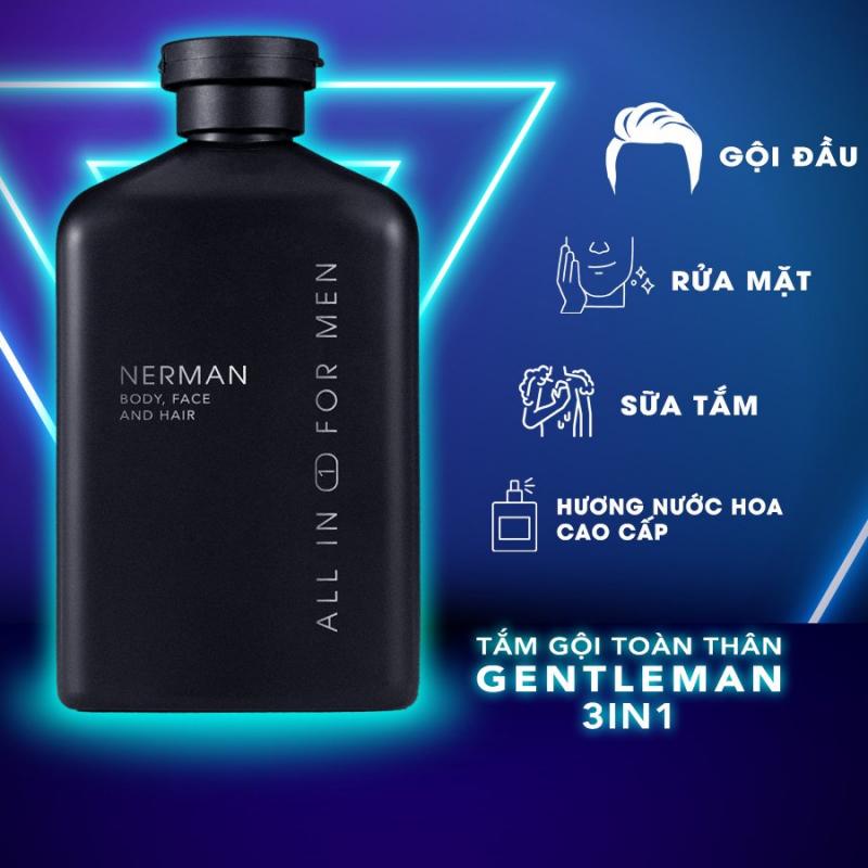 Sữa tắm gội hương nước hoa cao cấp Gentleman 3 in 1 Nerman