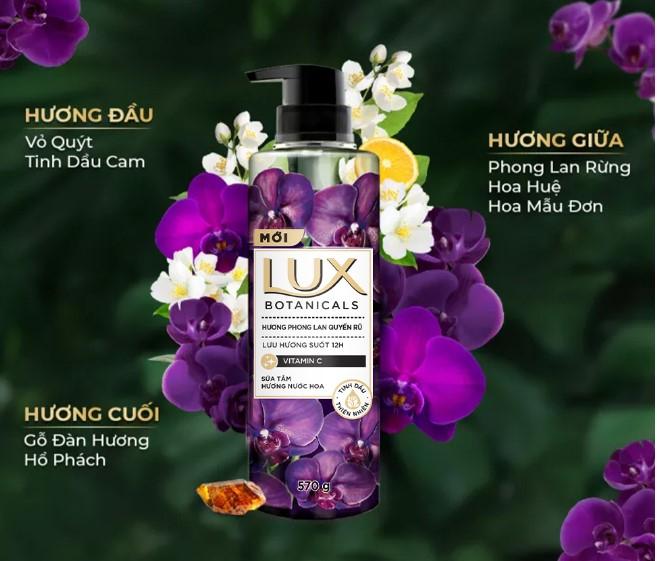 Sữa tắm Lux Botanical hương nước hoa cao cấp