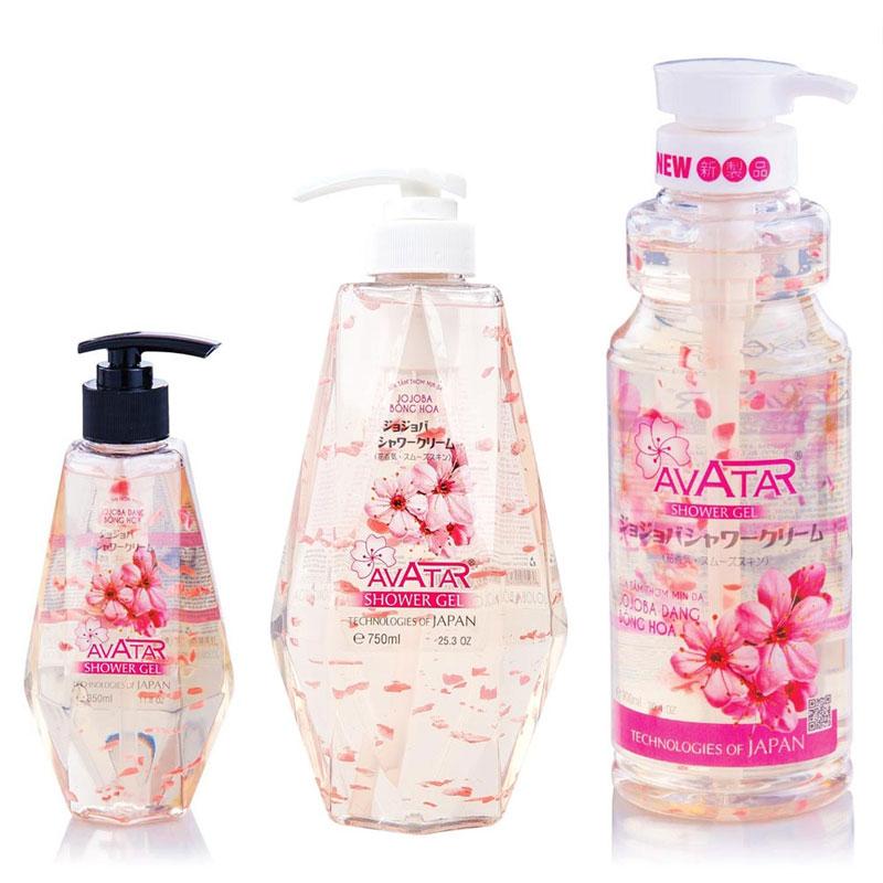 Sữa tắm nước hoa Avatar Jojoba Nhật Bản chiết xuất hoa anh đào