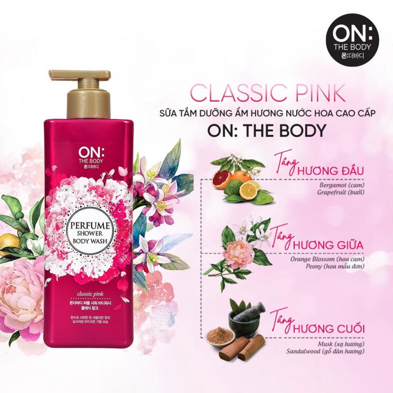 On the body Classic Pink
