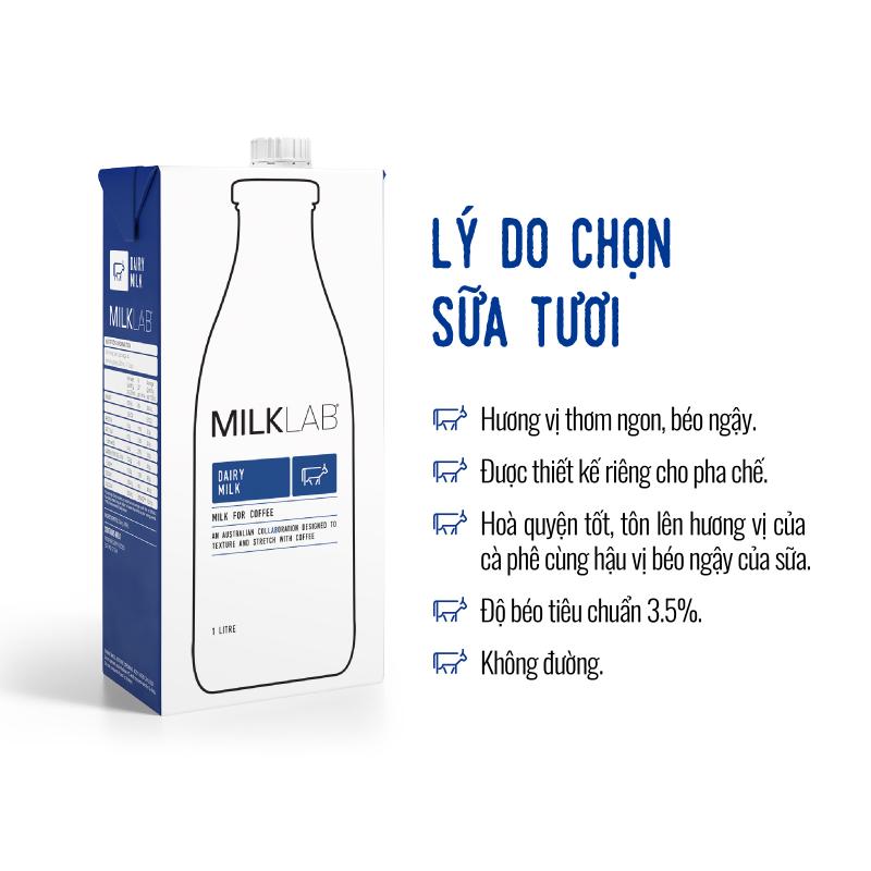 Sữa tiệt trùng nguyên kem không đường MilkLab