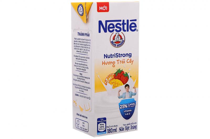 Sữa tiệt trùng hương trái cây Nestlé hộp 180ml