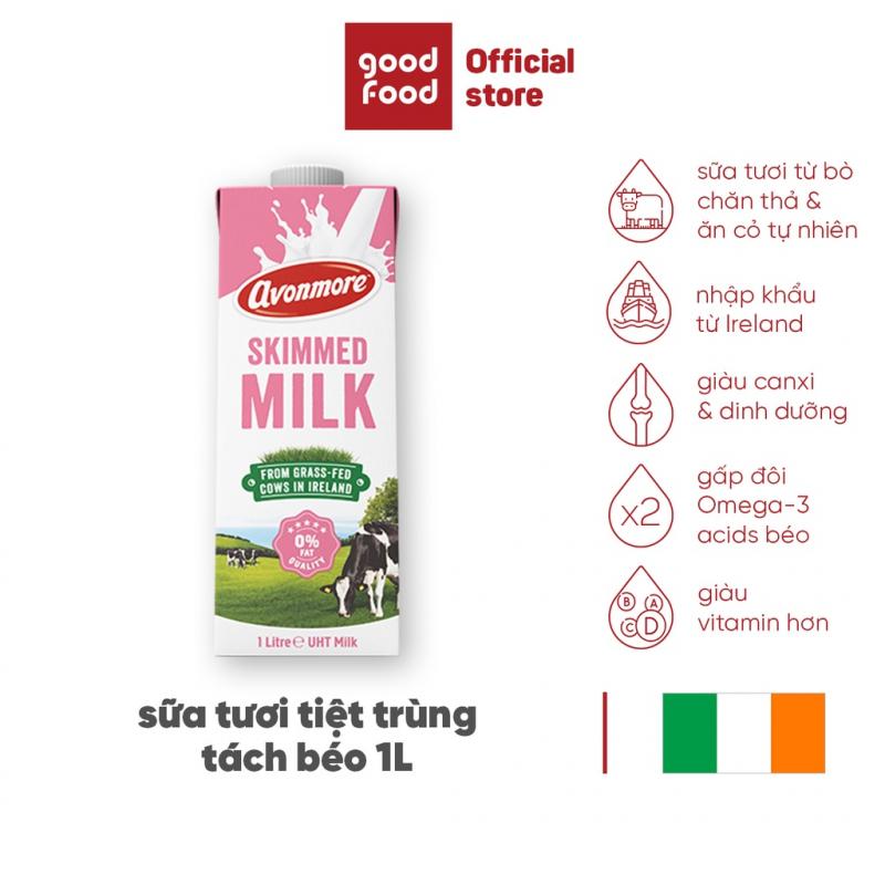 Sữa tươi tách béo tiệt trùng (không đường) Avonmore UHT Skimmed Milk