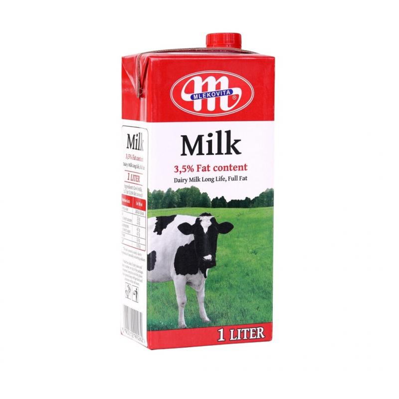 Sữa tươi tiệt trùng không đường nguyên kem Mlekovita