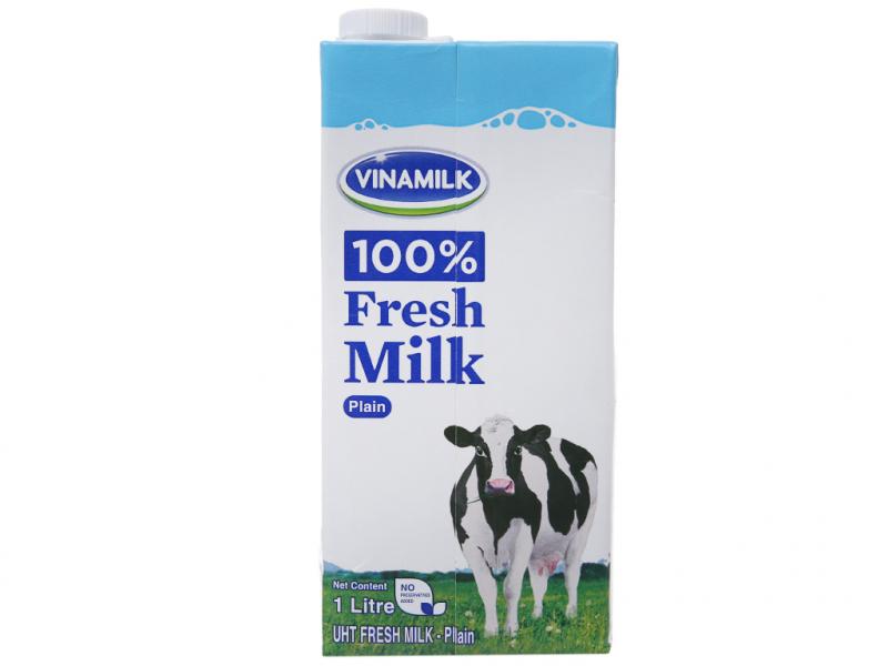 Sữa tươi tiệt trùng Vinamilk không đường 1L