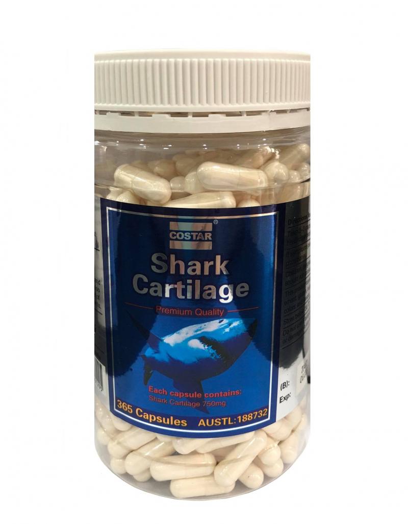 Sụn vi cá mập Costar Shark Cartilage 750mg 365 viên