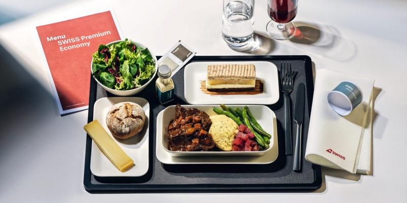 Bữa ăn trên Swiss International Airlines