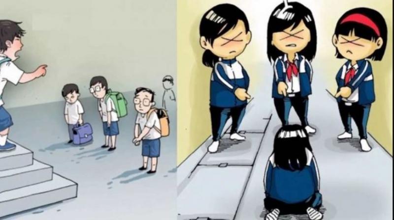 Hình ảnh minh họa bạo lực học đường. (Ảnh: internet)