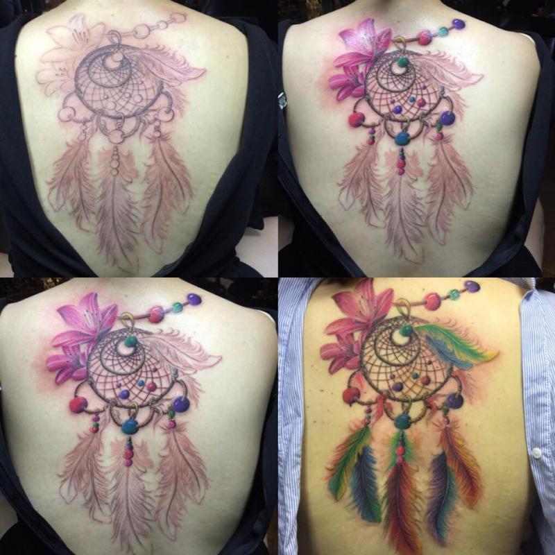 Hình xăm nghệ thuật cho nữ tại Tam Quốc Tatto