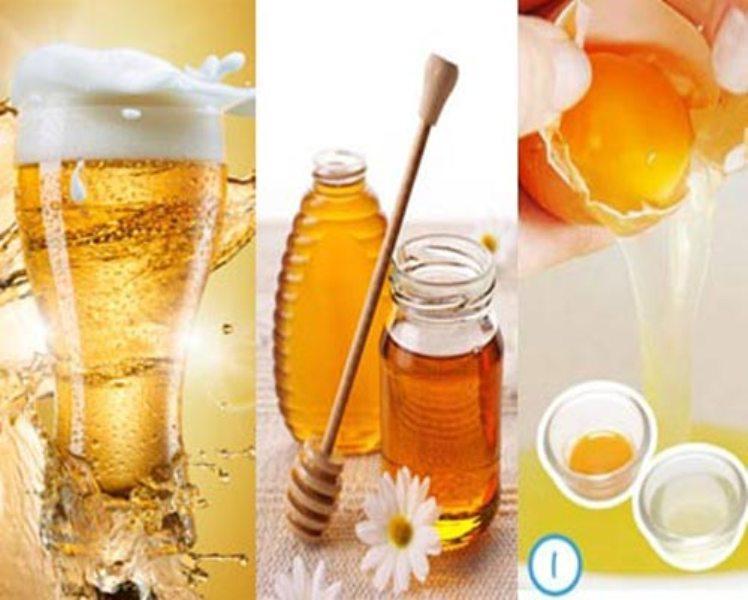 Bia, mật ong, lòng trắng trứng là công thức tắm trắng hiệu quả cao