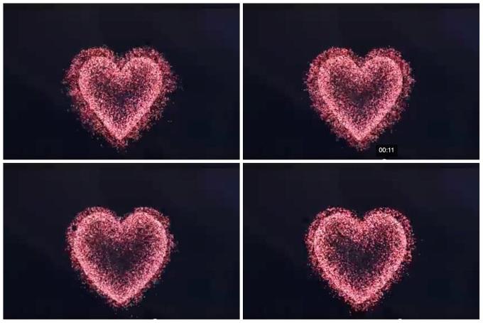 Tạo hình trái tim bằng mã code