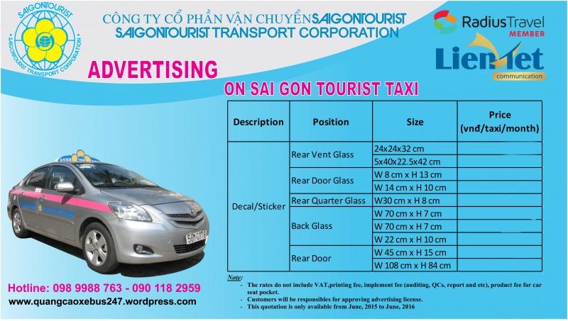 Công ty taxi Saigontourist .