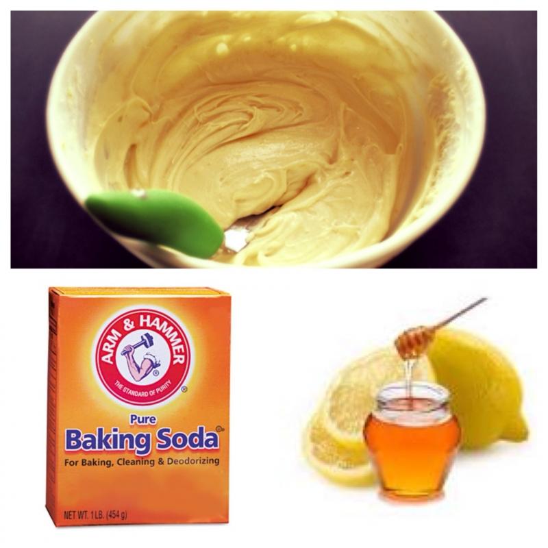 Sử dụng mật ong và Baking soda để tẩy da chết cho môi