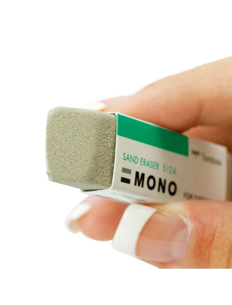 Tombow Mono Sand là có thể làm sạch được phần lớn nét chì màu và các vết mực bút bi, mực highlight,... trên giấy