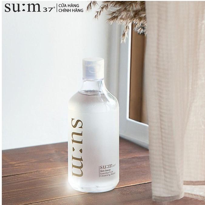 Tẩy trang giàu ẩm 3 trong 1 Su:m37 Skin Saver Essential Cleansing Water 100ml Gimmick