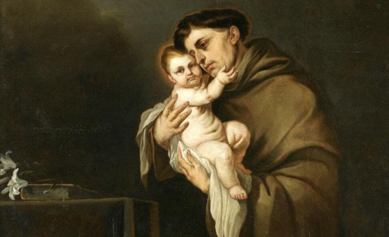 Thánh Anthony thành Padua bế trên tay một đứa trẻ, là hình ảnh về sự bảo trợ của ông cho những bà mẹ đang mang thai và những người hiếm muộn