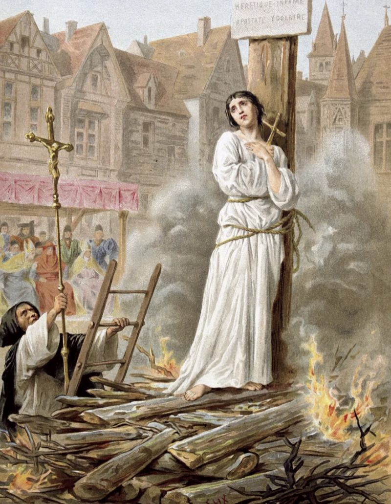 Thánh Joan thành Arc bị kết án thiêu sống