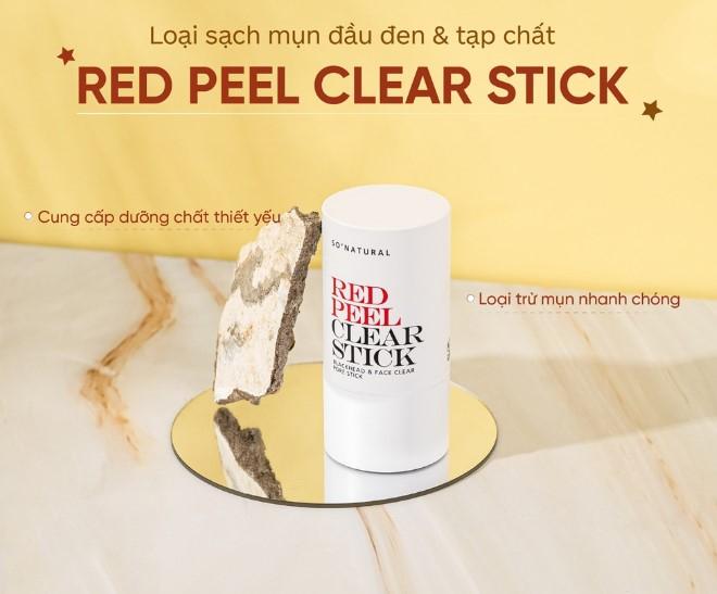 Thanh lăn mụn đầu đen se khít lỗ chân lông Red Peel Clear Stick