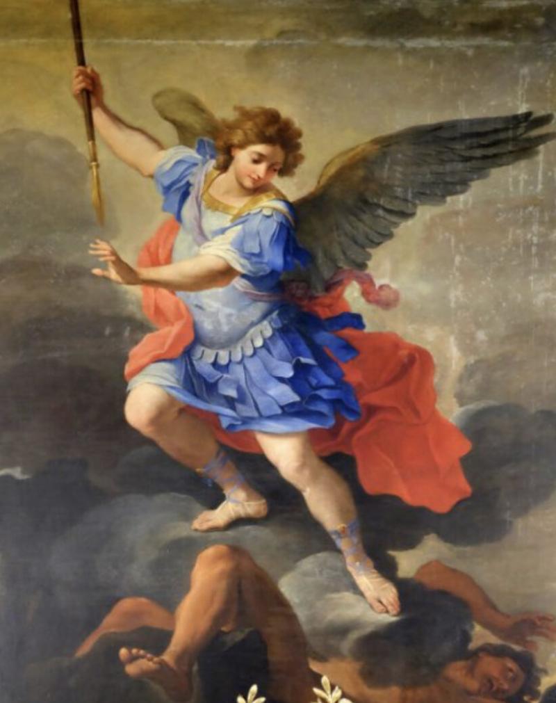 Thánh Thiên Thần Michael chiến thắng quỷ dữ Satan
