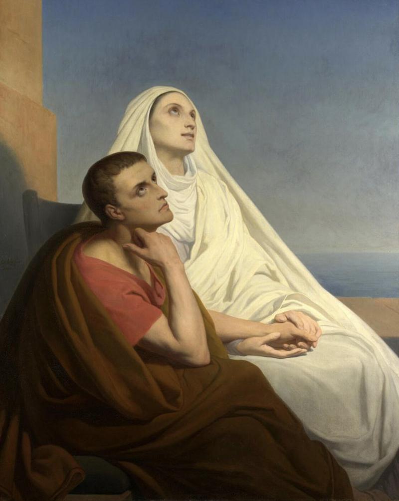 Thánh Monica và Thánh Augustine (con trai bà)