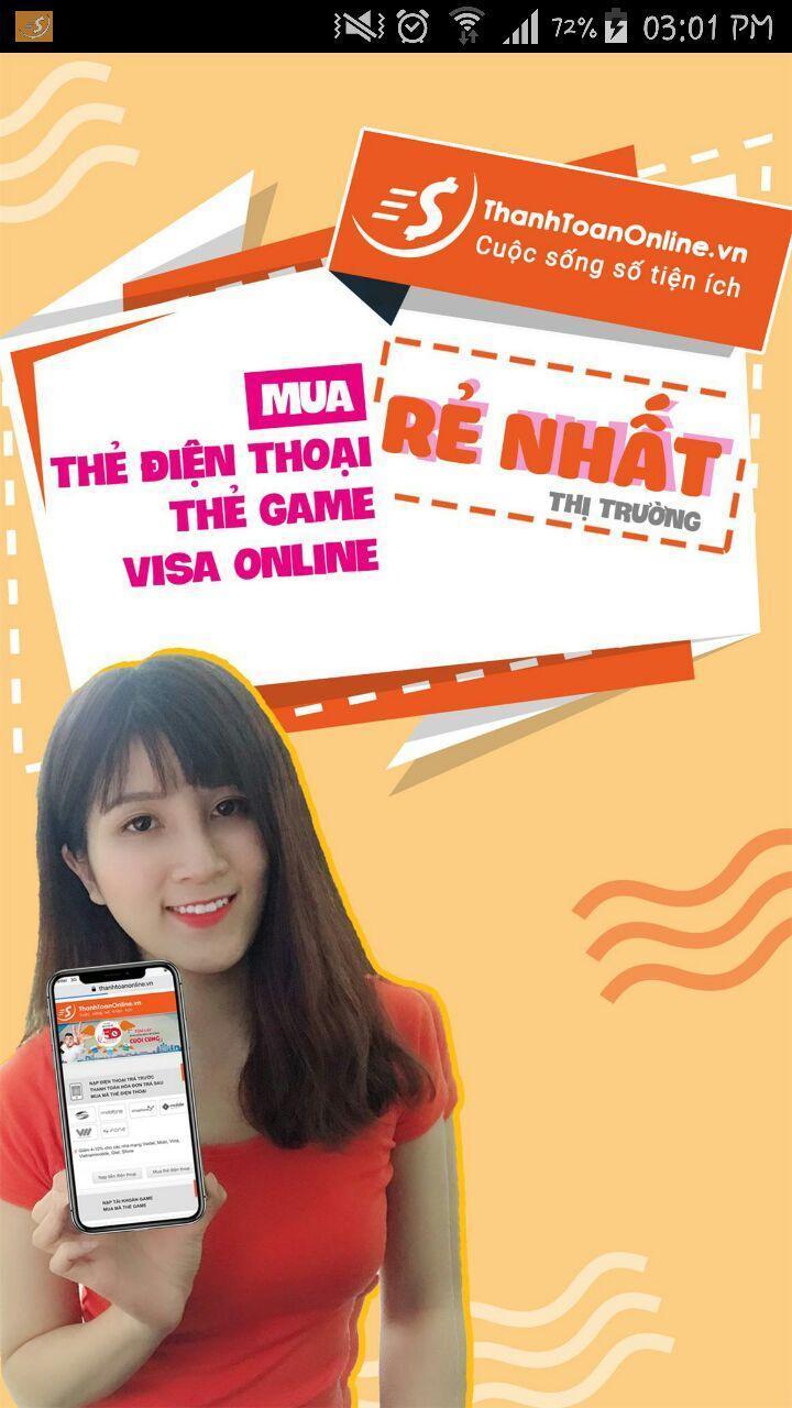 Mua thẻ online tại thanhtoanonline.vn