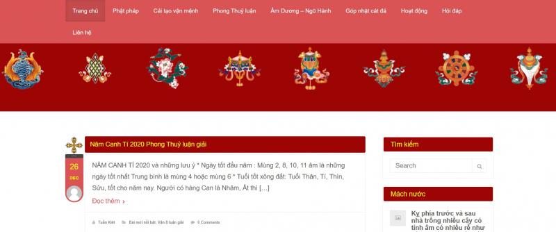 Website chia sẻ kiến thức của thầy phong thủy Tuấn Kiệt