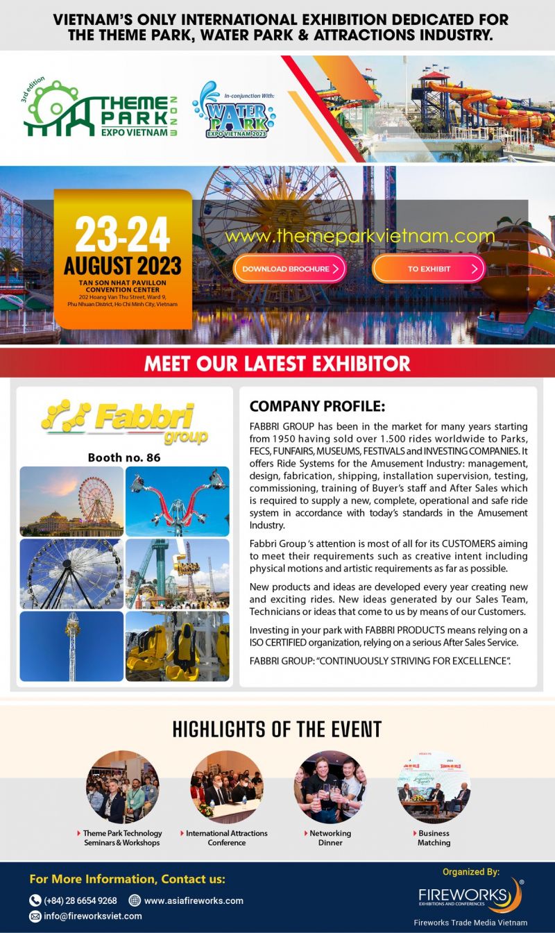 Theme Park Vietnam Expo 2023 - Triển lãm Quốc tế chủ đề Công viên, Công viên nước và Khu Vui chơi Giải trí