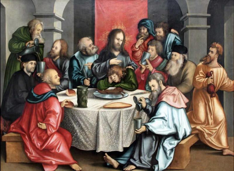 Hình ảnh buổi tiệc ly của Chúa Jesus và các môn đồ