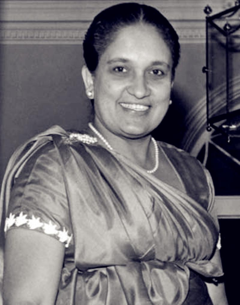 Chân dung bà Sirimavo Bandaranaike