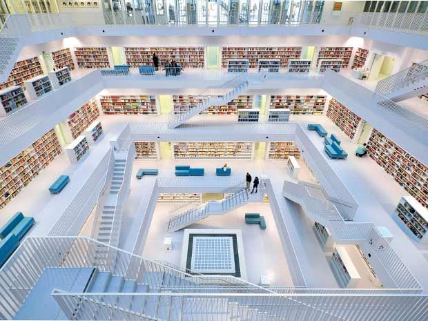 Được đầu tư hơn 100 triệu đô la Mỹ, thư viện thành phố Stuttgart của Đức thật đáng 1 lần đặt chân đến