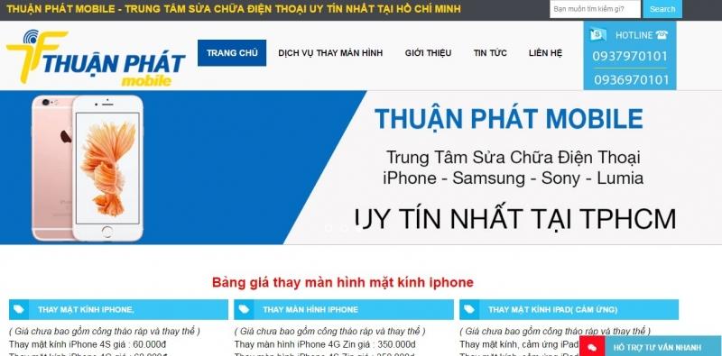 Website của Thuận Phát Mobile