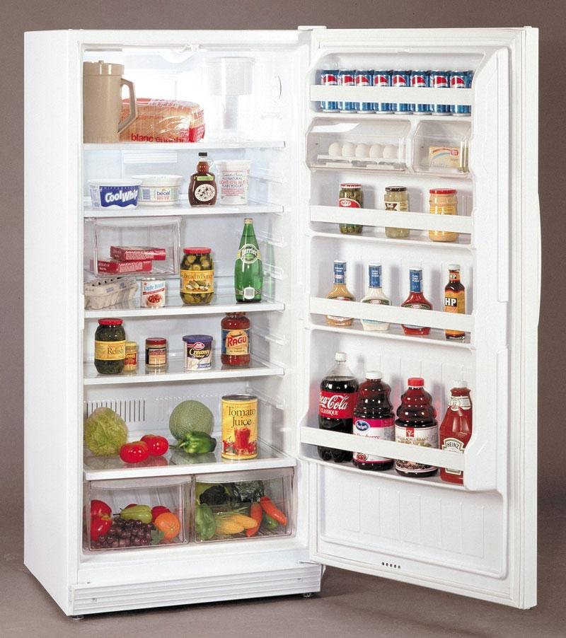 Thức ăn được đặt ở cánh tủ lạnh