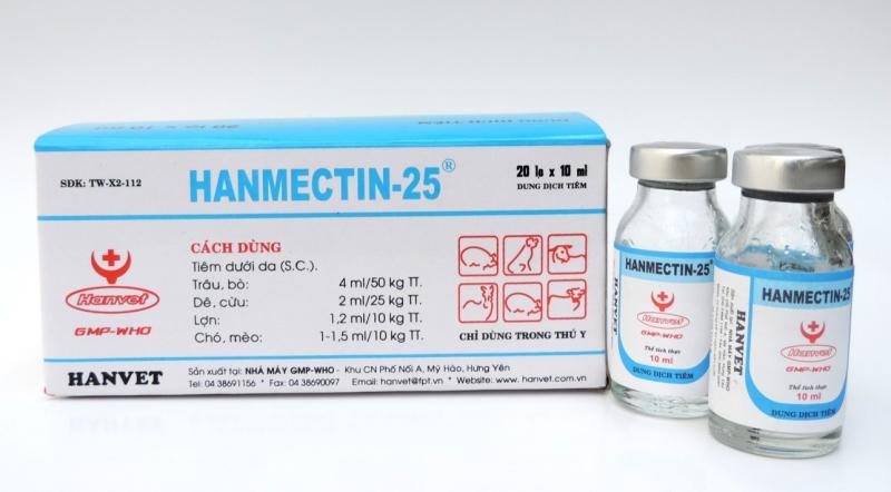 Thuốc tẩy giun Hanmectin-25