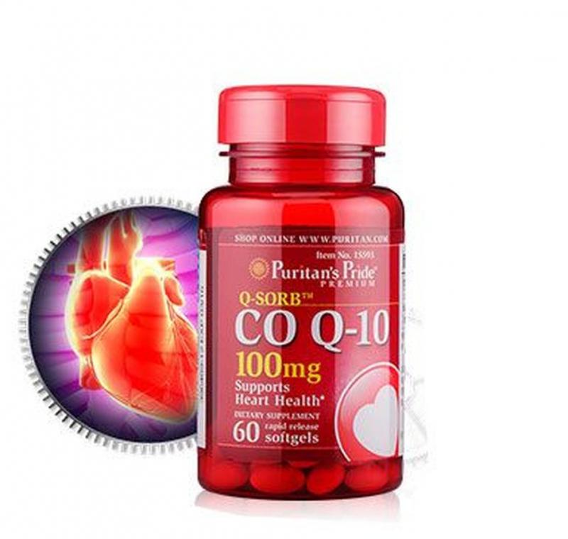 Viên uống ngăn ngừa nhồi máu cơ tim Puritan's Pride Coq10 và L-Carnitine 60 viên