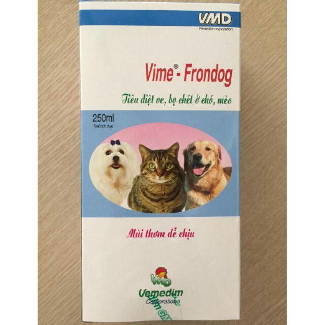 Xịt trị ve bọ chét cho chó mèo Vime – Frondog